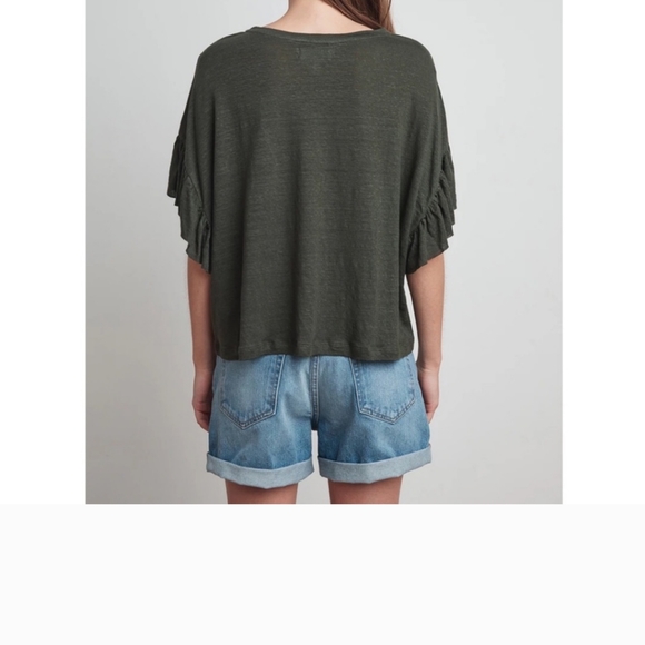 Velvet by Graham & Spensor Dorianna Ruffle Sleeve Tee - Picture 5 of 8